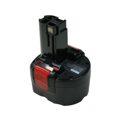 Image de Trade Shop Batterie Ni MH de qualité supérieure 9,6 V / 2000 mAh compatible avec Bosch 2 607 335 681, 877, 883, GSR 9.6 1, 2,