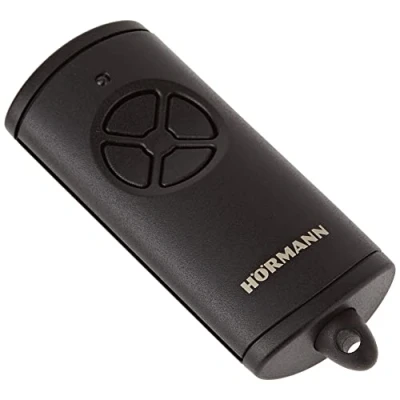Image de Télécommande Hörmann HSE4 BS avec 4 fonctions de boutons, anneau porte clés, technologie sans fil BiSecur, (pour garage, portail d&#039;entrée etc.), noir 4511736, lot 1