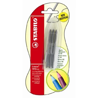 Image de Stabilo EASYergo 3.15 Recharges 6 Blister Dureté HB