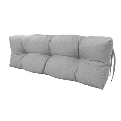 Image de chilly pilley Coussin De Palette EU Flocons Mousse pour Meublespalette Dossier Canapé Siège Latéral Ensemble Coussins Nombreuses (Coussin Dos 120 x 50 Argent)