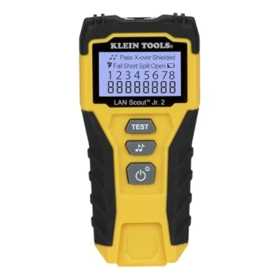 Image de Klein Tools VDV526 200 Testeur de câble Ethernet LAN Scout Jr. 2 pour câbles CAT 5e, 6/6A avec connexions RJ45