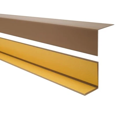 Image de Quest Profilé d&#039;angle en PVC autocollant Protection des bords 20 x mm 100 cm Marron
