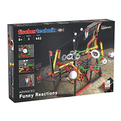 Image de fischertechnik Advanced Funny Reactions 559890 kit de Construction pour Enfants, avec des réactions en chaîne, à partir 8 Ans