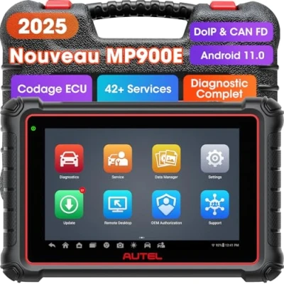 Image de Autel MaxiPRO MP900E Scanner, Nouveau de MP808S MP808BT Pro DS808S MS906BT avec/Can FD DoIP, Codage ECU Avancé comme MK906 MS906 Pro, Contrôle Bidirectionnel, 40+ Services, Android 11,FCA SGW