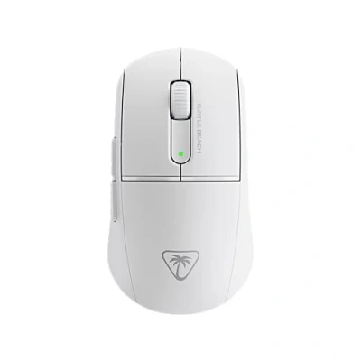 Image de Turtle Beach Burst II Air Souris Gaming sans Fil 2,4 GHz : ultralégère avec 47 g, Touches optiques, symétrique, capteur Optique 26 000 PPP, Bluetooth, autonomie 120h, câble USB C Blanc