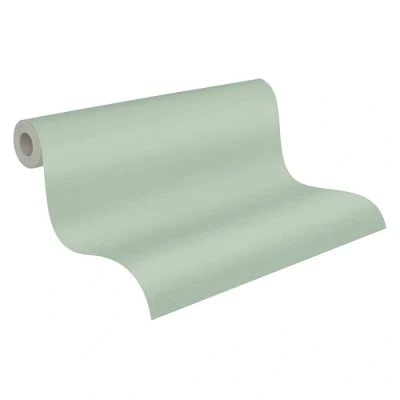 Image de A.S. Création Papier Peints Uni Cuba intissé 10,05m x 0,53m Vert Fabriqué en Allemagne 371788 37178 8