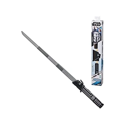 Image de Star Wars LS Mandalorian Lightsaber Forge, Darksaber à Lame Noire Extensible, Jouet de déguisement Personnalisable, Single, F1169, Standard
