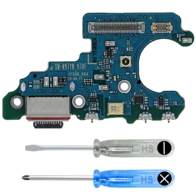 Image de MMOBIEL Connecteur de Charge Compatible avec Samsung Galaxy Note 10 2019 Dock Connector USB C Jack Audio/Microphone/Antenne Remplacement INCL. Tournevis