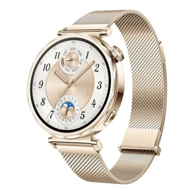 Image de HUAWEI Watch GT 5 41mm Montre Connectée, Design aux Lignes épurées, Nouvelle expérience de Course à Pieds et Cyclisme, Suivi la santé, Jusqu&#039;à 7 Jours d&#039;autonomie, iOS &amp; Android, Or