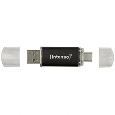 Image de Intenso 3539491 Lecteur USB Flash 128 Go Type A/USB C 3.2 Gen 1 (3.1 1) Anthracite
