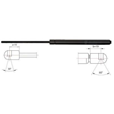 Image de METZGER 2110492 Vérin de coffre 595 581 pour véhicules avec vitre arrière fixe gauche, droite CITROËN: C4 I Grand Picasso