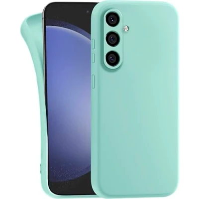 Image de MyGadget Coque pour Samsung Galaxy S24 Plus Case Silicone Souple &amp; Soft Cover TPU Protection Extra Fine Légère Étui Coloré Anti Choc et Rayures Vert Menthe
