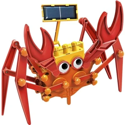 Image de 4M Green Science 403448 Kit de Crabe Rampant Hybride à énergie Solaire pour Enfants partir 5 Ans Multicolore