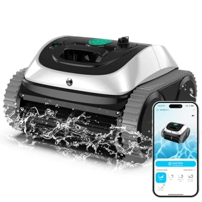 Image de Wybot Robot de Piscine sans Fil avec Batterie, Planification Intelligente des itinéraires, Nettoyage entièrement Automatique du Sol, Lignes d&#039;eau et Murs, autonomie 150 Min, jusqu&#039;à m²