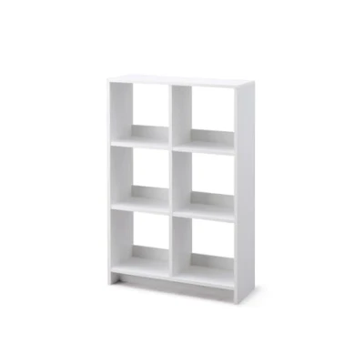 Image de Iris Ohyama, Meuble de rangement ouvert, Bibliothèque, Étagère 6 casiers, Grande capacité, horizontale &amp; verticale, Bureau, Chambre, Salon Wood Open Shelf WOS Chêne Blanc