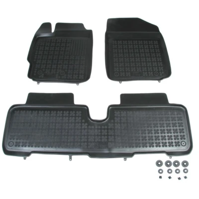 Image de REZAW PLAST 201409 Ensemble de tapis sol Caoutchouc avant et arrière noir TOYOTA: Yaris III 3/5 portes, II portes