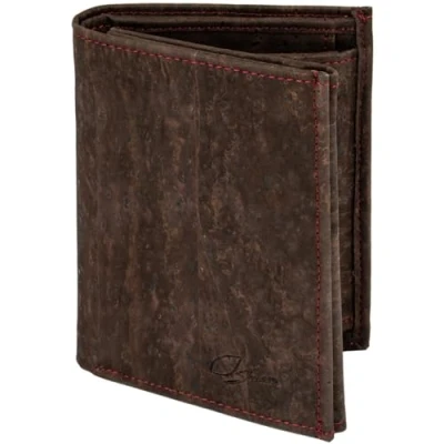 Image de Simaru Porte Monnaie en liège pour Hommes, Portefeuille Premium végétalien avec Protection RFID, Alternative Durable au Cuir, Durable, Robuste et imperméable, Plus de 10 Cartes