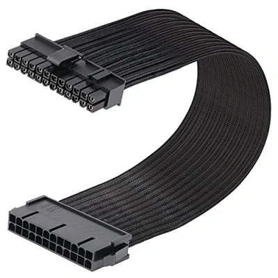 Image de J&amp;D ATX 24 Pin Carte Mère Motherboard d&#039;alimentation D&#039;extension Câble, Mâle vers Femelle, 30cm
