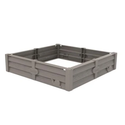 Image de Smoby Bac Square Garden à Sable ou Carré Potager pour Maisons 76x76 cm Bâche Incluse 100% Plastique Recyclé 850208
