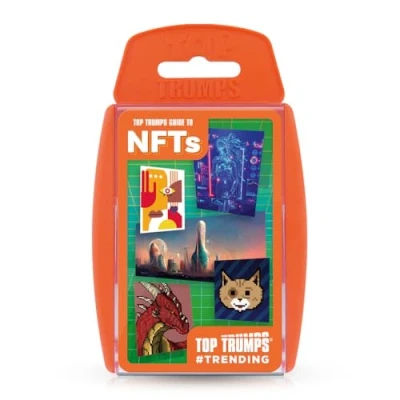 Image de Top Trumps Guide to NFTs Trends Special Jeu de Cartes édition Anglaise avec 30 nos projets NFT préférés, y Compris Bored Ape Yacht Club et Mekaverse, éducatif à partir 6 Ans