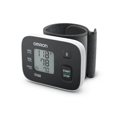 Image de OMRON RS3 Intelli IT tensiomètre automatique au poignet avec connexion Bluetooth, compatible smartphones iOS et Android, validé cliniquement, portable, bracelet 13,5 21,5 cm