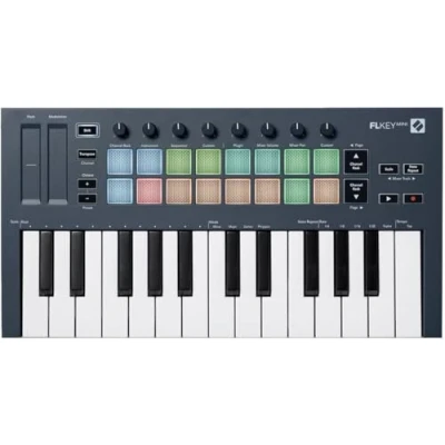 Image de Novation FLkey Mini Clavier maître MIDI USB portatif de 25 touches avec intégration FL Studio pour la production musicale