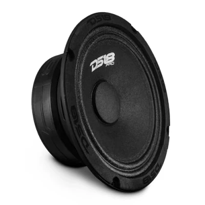 Image de DS18 PRO GM6.4 Haut parleur 16,5 cm milieu de gamme panier en acier noir 480 W max 140 RMS 4 Ohms parleurs porte audio qualité supérieure pour système stéréo voiture ou camion (1