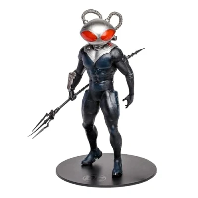 Image de McFarlane Toys DC Aquaman 2 Figurine d&#039;action Manta Noire 30,5 cm Statue Incroyablement détaillée basée sur et Le Royaume Perdu Élargissez Votre Collection Multiverse