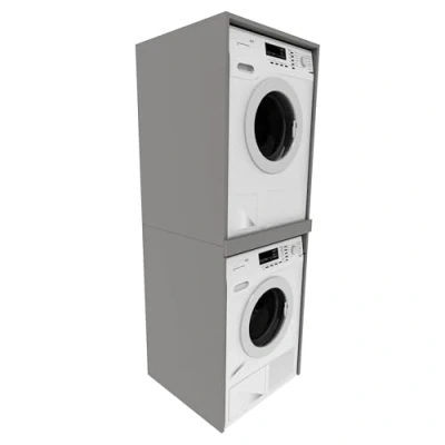 Image de Armoire pour machine à laver 66 x 180 65 cm (l H P) colonne et sèche linge Tour de lavage Étagère buanderie salle