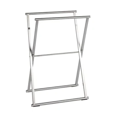 Image de WENKO Porte Serviettes Repliable en Acier INOX Lava Serviette, vêtements Brillant
