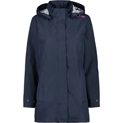 Image de CMP Veste de pluie longue ripstop pour femme, Noir Bleu, XL