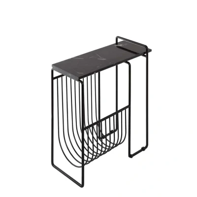 Image de AYTM porte revues Sino, table d&#039;appoint, noir