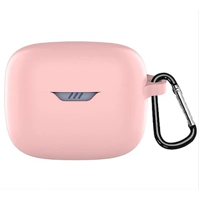 Image de GIOPUEY Étuis pour JBL Tune Buds, Coque Silicone, Poids léger, Antichoc, Portable Rose