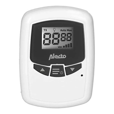 Image de Alecto Unité bébé DBX 80BU pour babyphone 80 surveillance bébé, blanc/gris
