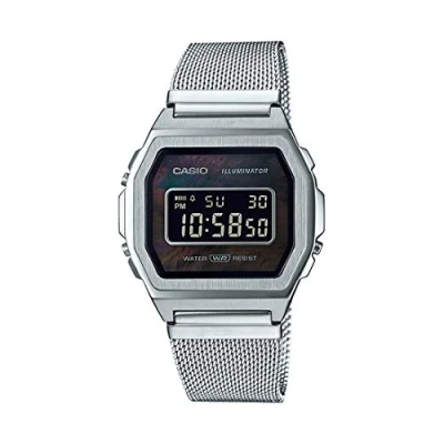 Image de Casio Premium Unisex Montre à affichage digital silvercoloured, Taille: One Size, Silver coloured