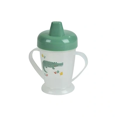 Image de Bébé Douceur, Gobelet Anti Goutte avec Anses 225Ml Crocodile Savane