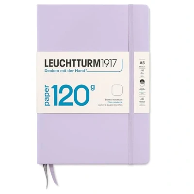Image de LEUCHTTURM1917 370337 Carnet de notes Medium (A5), EDITION 120, Papier 120 gr/qm, Couverture rigide, 203 pages numérotées, Lilac, blanc