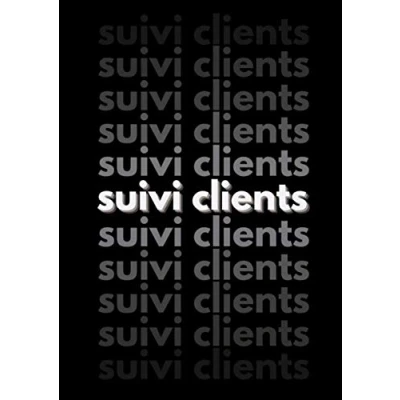 Image de suivi clients: Carnet de clients pour marketeurs réseau à compléter 50 doubles pages suivre ses MLM format A4 rétention