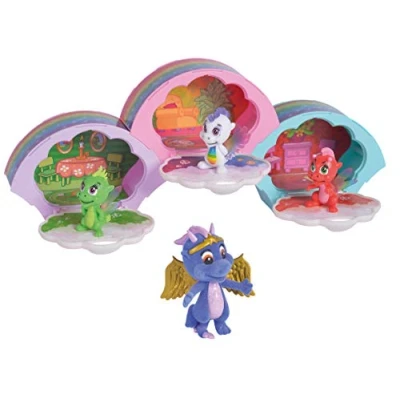 Image de Simba Safiras 105951022 Lot de 3 boîtes à emboîter Motif Dragon Arc en Ciel 1 Figurine spéciale partir Ans