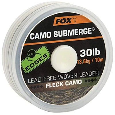 Image de bas de ligne Tissé sans Plomb Fox Edges Submerge 30lb (13,6kg) 10m Matériel carpe
