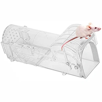 Image de ZZDZW Piege A Rats, Piège Anti Rat Attrape Rats Vivant Cage Efficace Contre Les Rongeurs Réutilisable Et Durable Nasse Transparent Souricière Continue Automatique (Size : I(30CM*8CM))