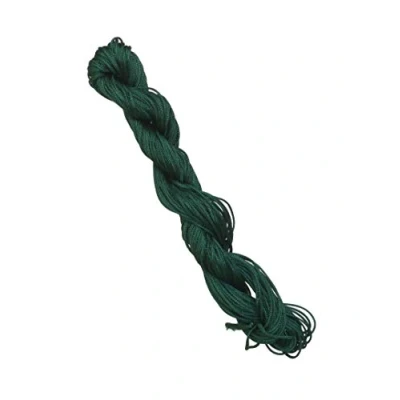 Image de 1 echeveau de 24 metres Environ Fil Nylon Cordon Tresse 1mm Vert Fonce Creation Perles