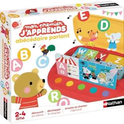 Image de Nathan Mon premier j&#039;apprends Abécédaire parlant jeu intéractif apprendre l&#039;alphabet reconnaitre les lettres enrichit le vocabulaire Dès 2 ans, Multicolors