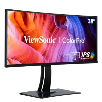 Image de ViewSonic VP3881a Moniteur 38&#039;&#039; WQHD validé par Pantone, 100% sRGB, 5ms, USB, 10 bits, Noir