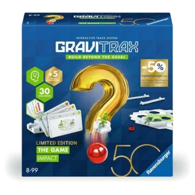 Image de Ravensburger GraviTrax The Game Impact 50 Jeu de logique pour Les Fans Piste à Billes, Jouet Construction Enfants partir 8 Ans, 23917, Multicolore
