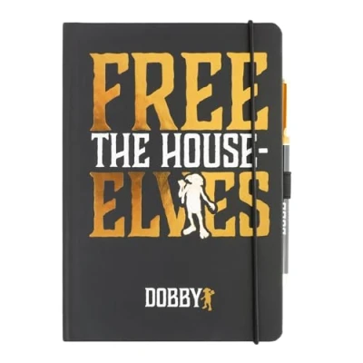 Image de Grupo Erik carnet de notes Harry Potter A5 avec stylo Blocs A5, bloc à pois, croquis Dobby, cadeaux Potter, papeterie