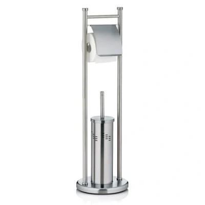 Image de Kela 22492 set WC support papier toilette + brosse, acier inoxydable mat, &#039;Swing&#039;