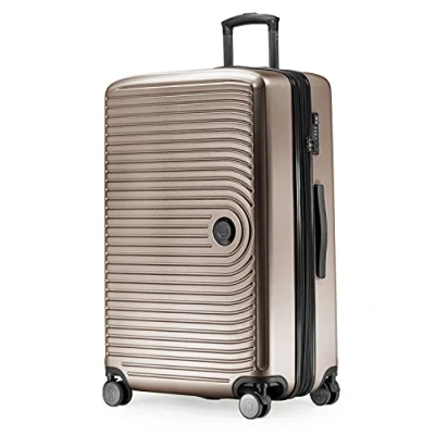 Image de Hauptstadtkoffer Mitte Grande Valise Rigide, TSA, 4 Roulettes, Bagage en Soute avec Extension de Volume 8 Cm, 77 130 Litres, Champagne