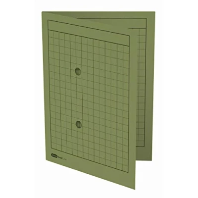 Image de Elba 35461GN Lot de 50 chemises en carton manille avec système d&#039;attache Vert 250 g/m² Capacité 100 feuilles A4