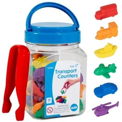 Image de edx education Compteurs de transport Mini Jar Apprendre Comptage, Couleurs, Tri et séquençage Mathématiques